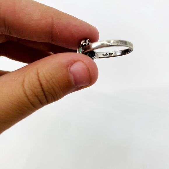 Sterling Silver Colorful Flower Ring - Picture 6 of 6